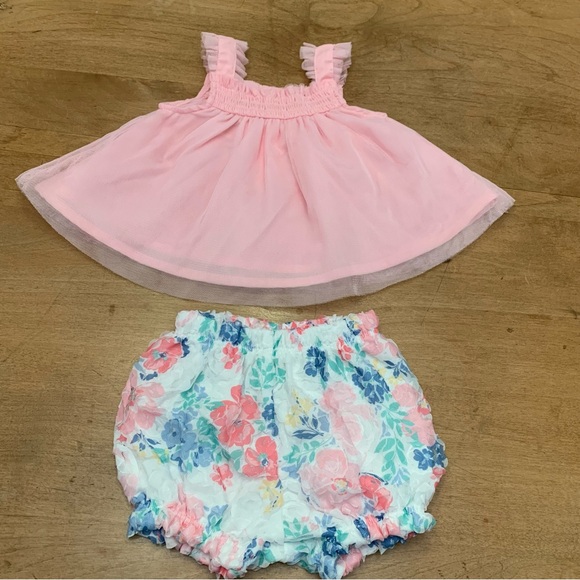 Pink Dress with Floral Panties - 0-3 months - Picture 2 of 5